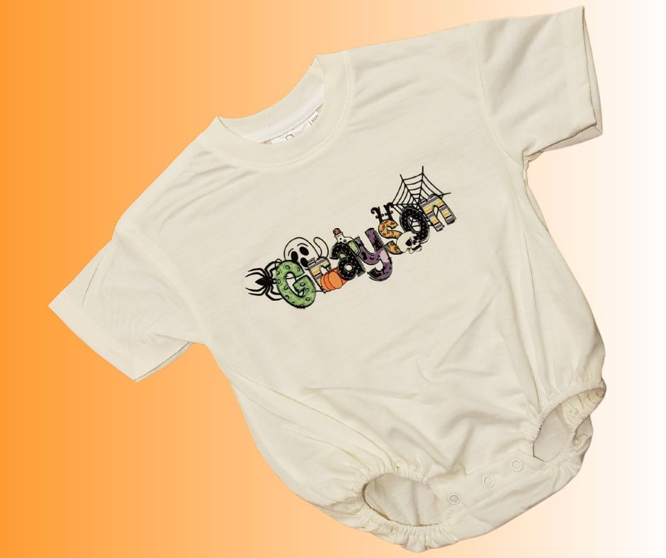 Custom Halloween Baby Romper